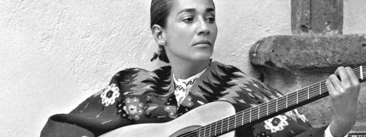 Chavela Vargas Playing Guitar