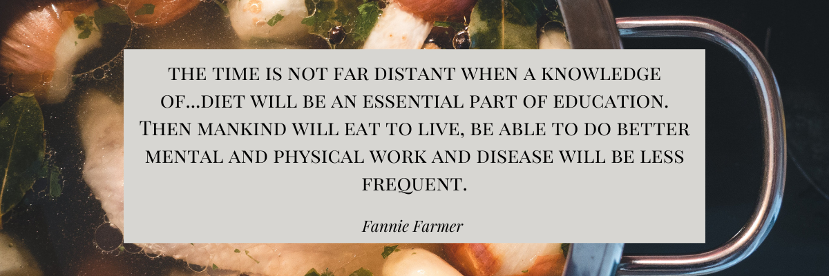 Quote from Fannie Farmer