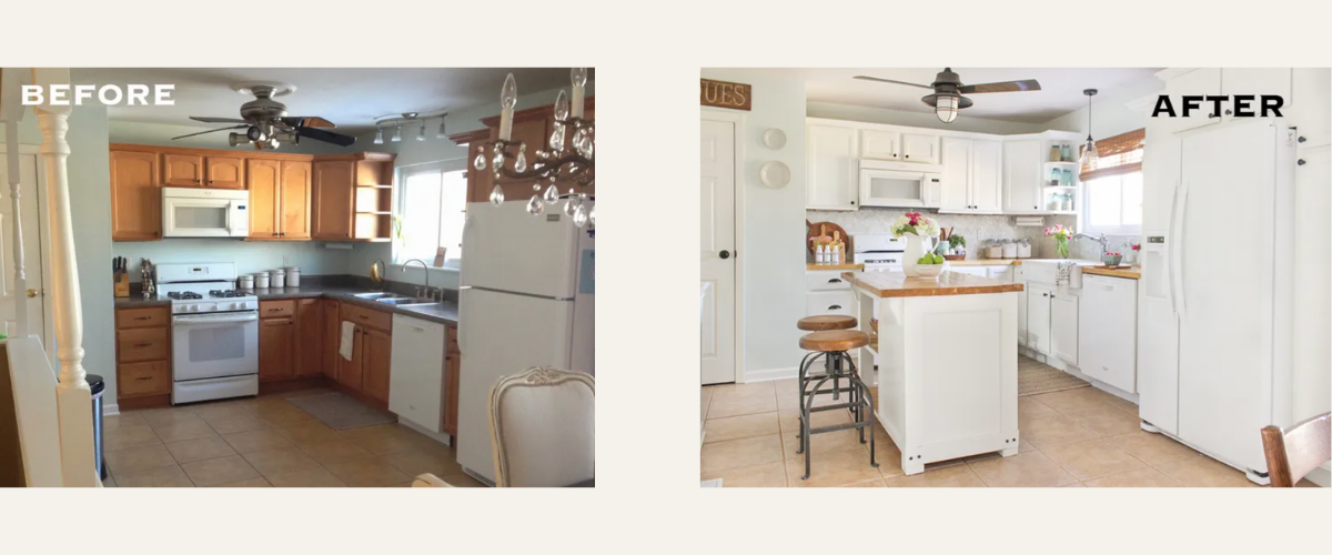 White Kitchen: Before and After