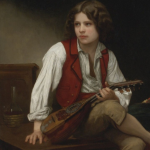 Boy with instrument