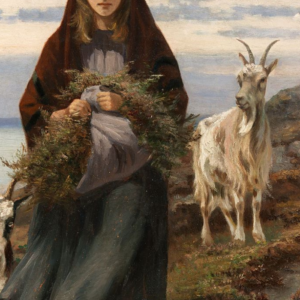 Imbolc: Woman and Goat