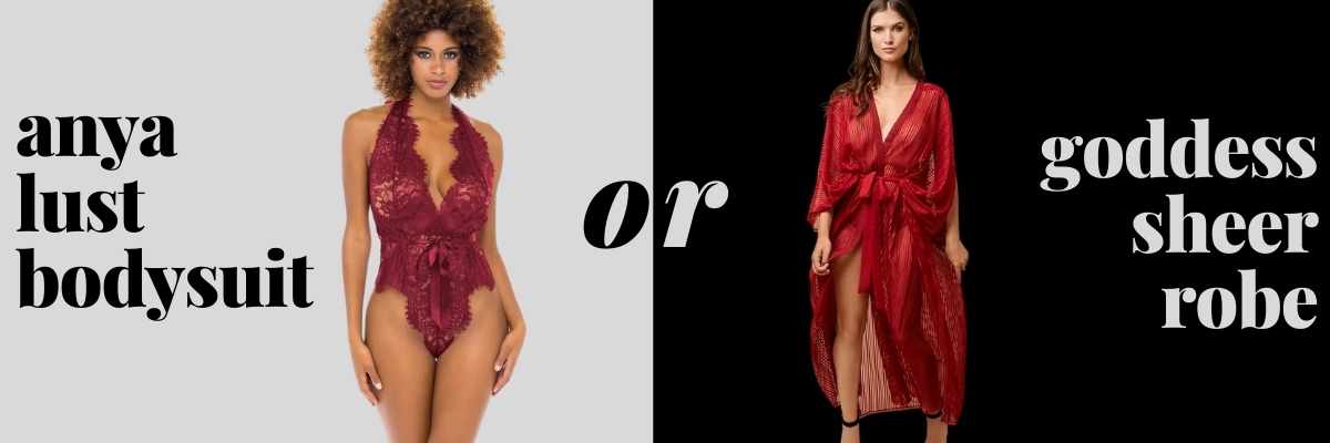 Red lingerie options